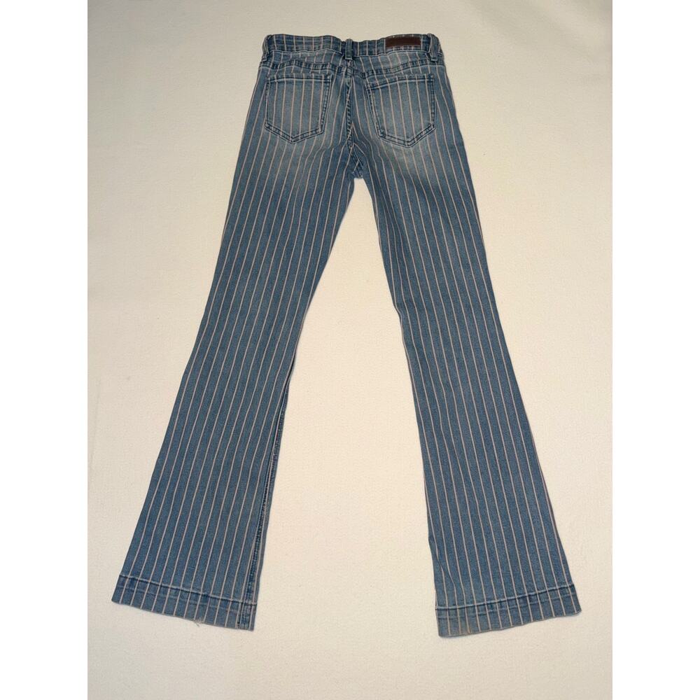 Rock & roll denim girls striped flare trouser with adjustable waistband - Picture 14 of 16